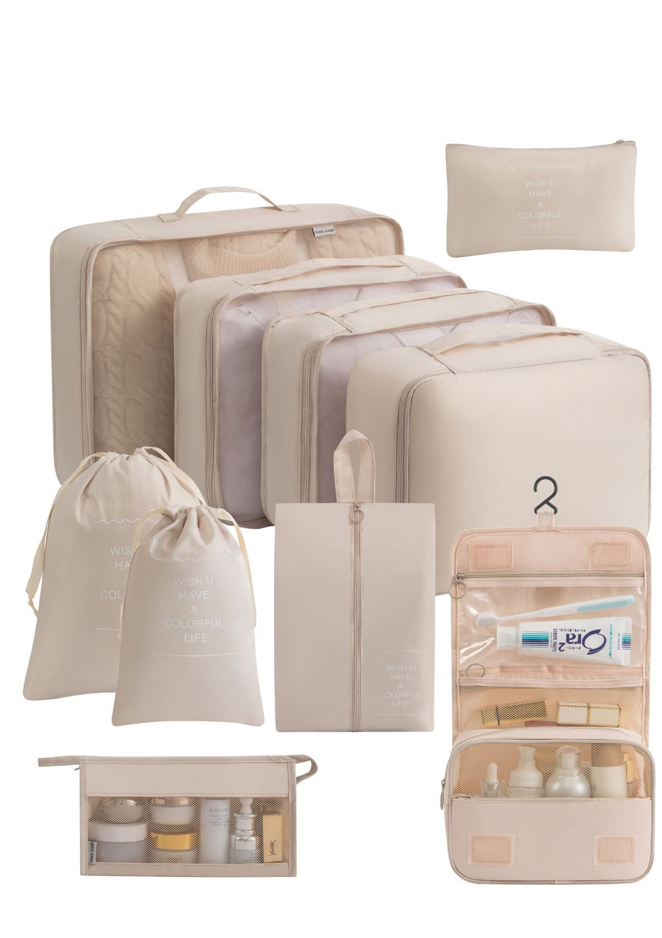 Multi Piece Travel Storage Bags