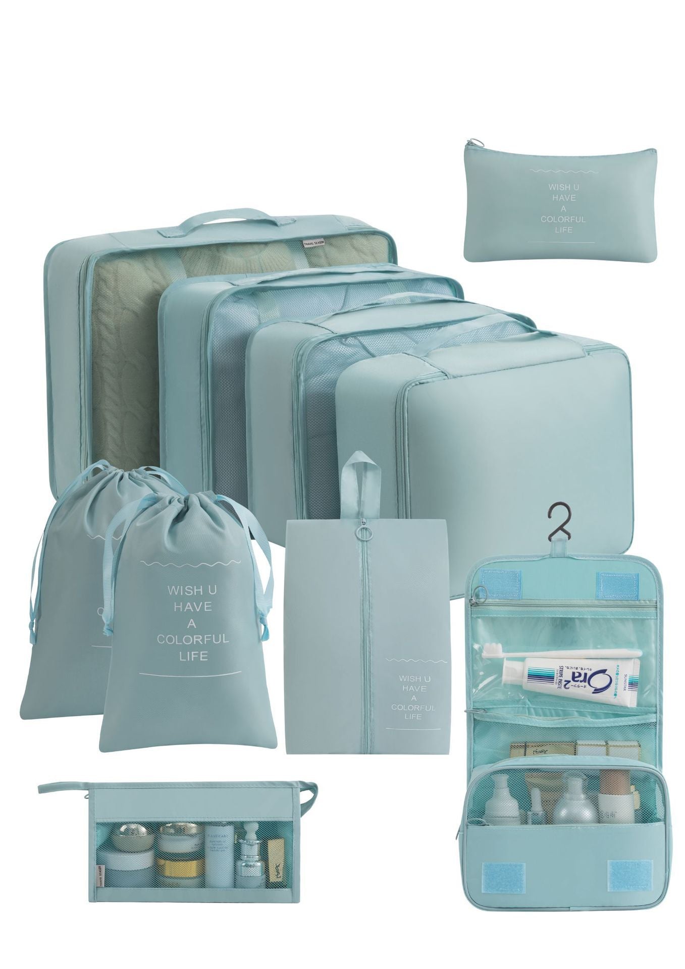 Multi Piece Travel Storage Bags
