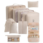 Multi Piece Travel Storage Bags