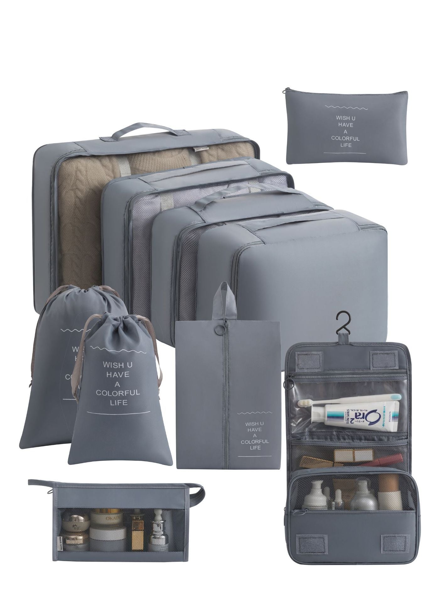 Multi Piece Travel Storage Bags