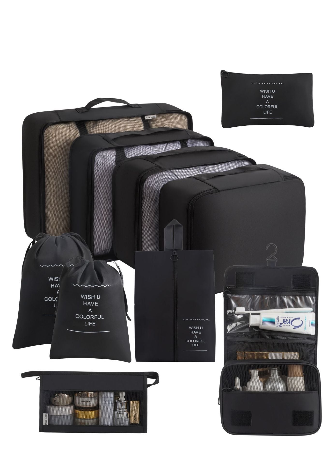 Multi Piece Travel Storage Bags