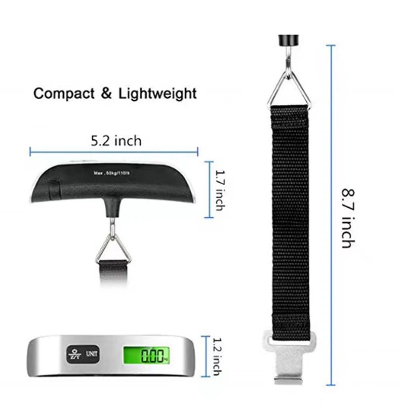 Portable Digital LCD Electronic Luggage Scale