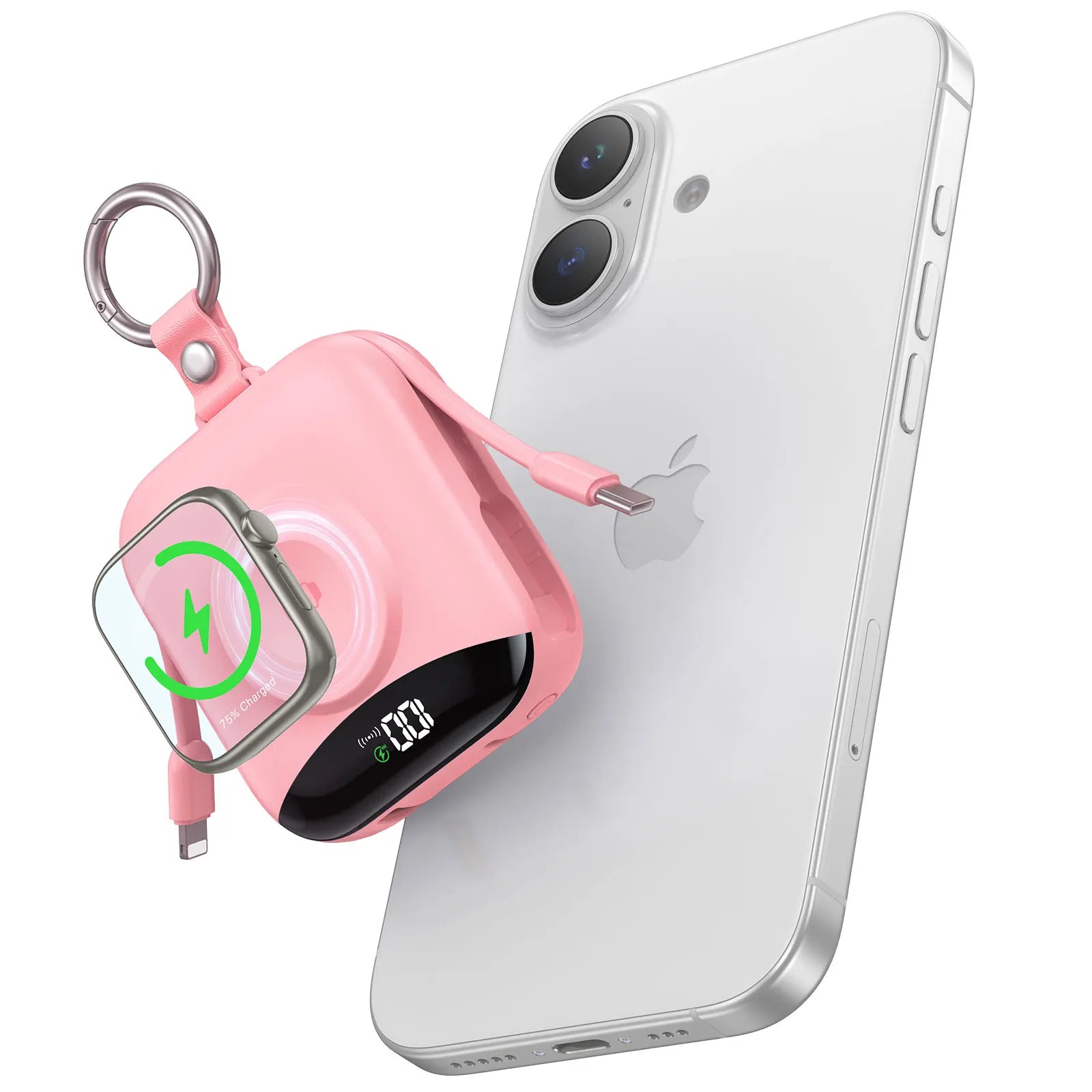 Keychain Power Bank with LED display