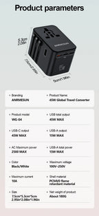 Global Universal Conversion Travel Plug