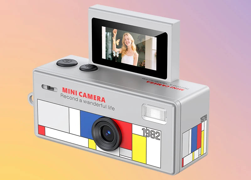 Flip Screen Retro Mini Digital Camera and Video Recorder