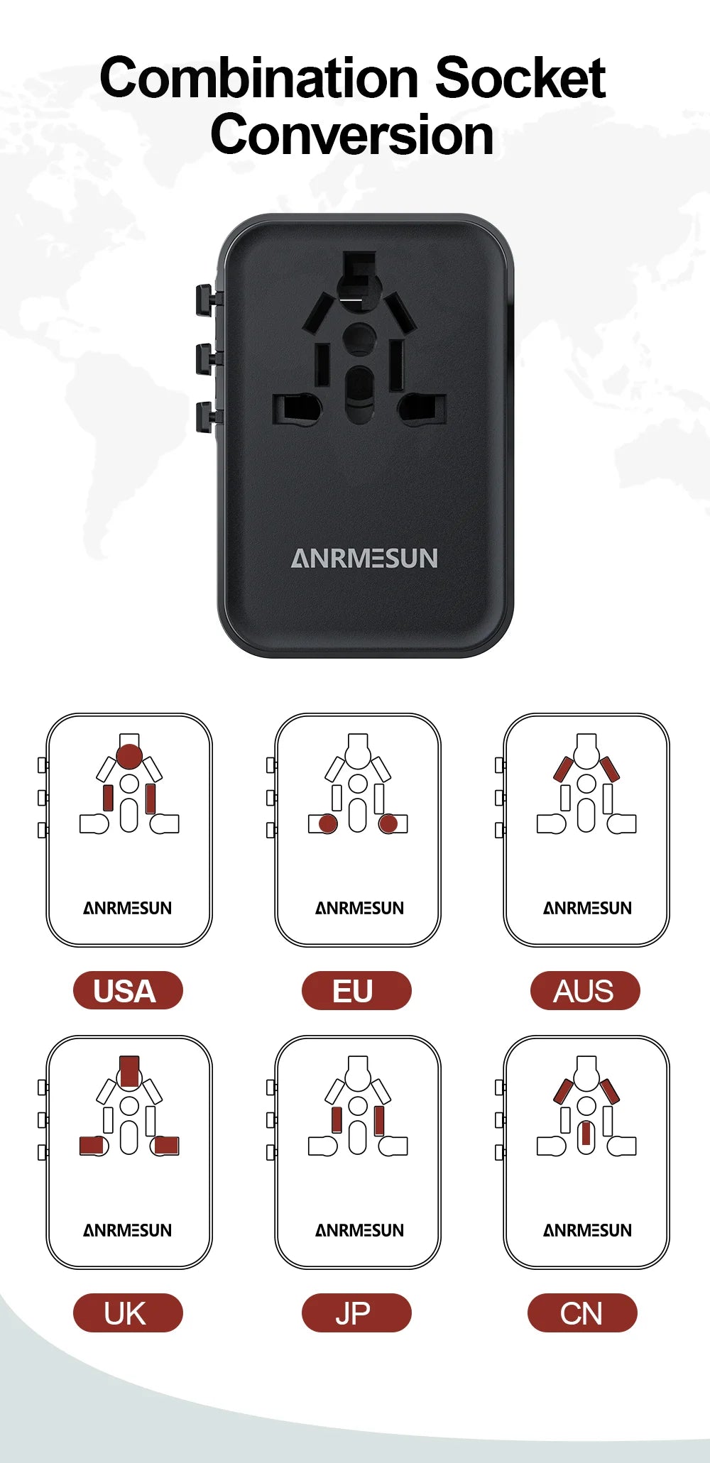 Global Universal Conversion Travel Plug