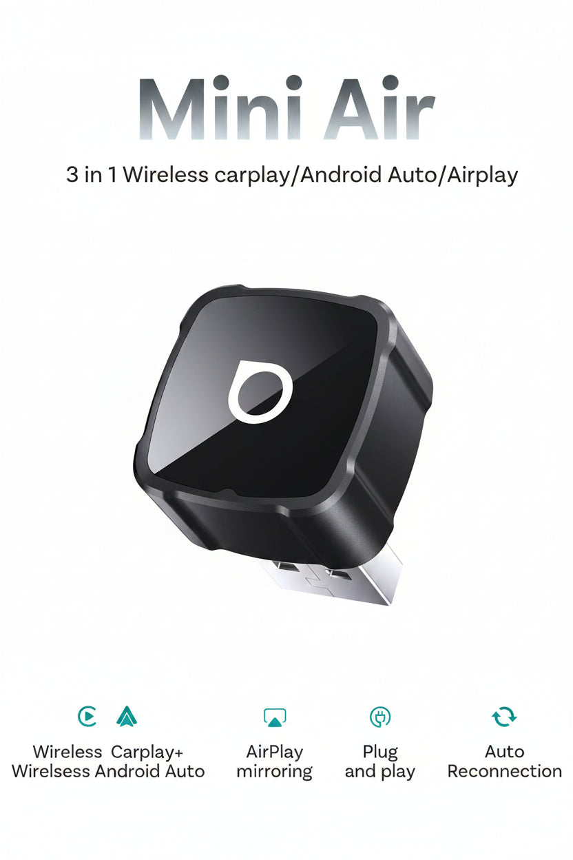 Ottocast MINI AIR 3in1 - Wired to Wireless CarPlay