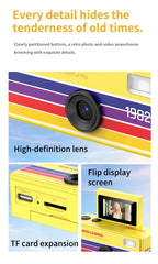 Flip Screen Retro Mini Digital Camera and Video Recorder