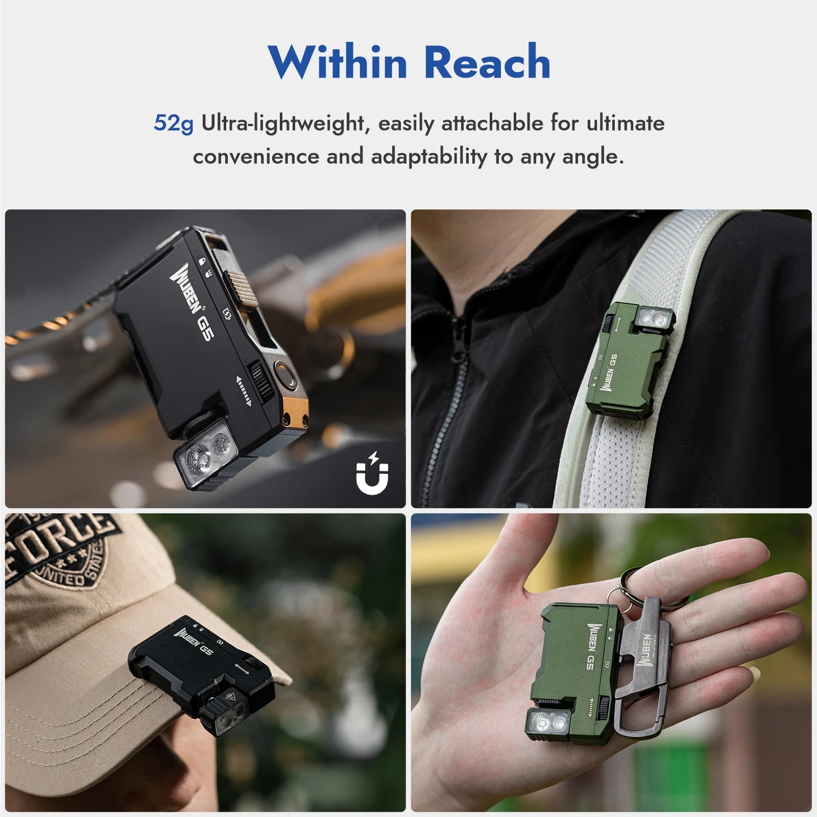 400 Lumens Rechargeable EDC Flashlight