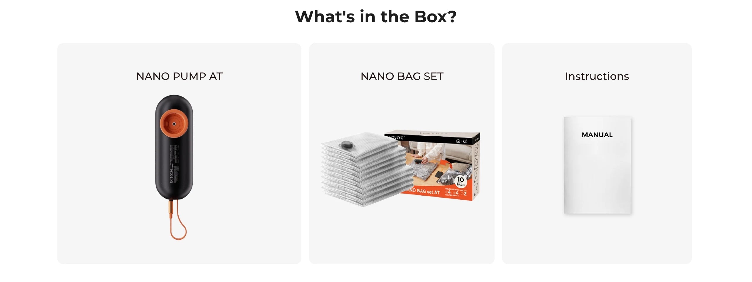 FLEXTAIL X VOLLYC Nano Bag Sets