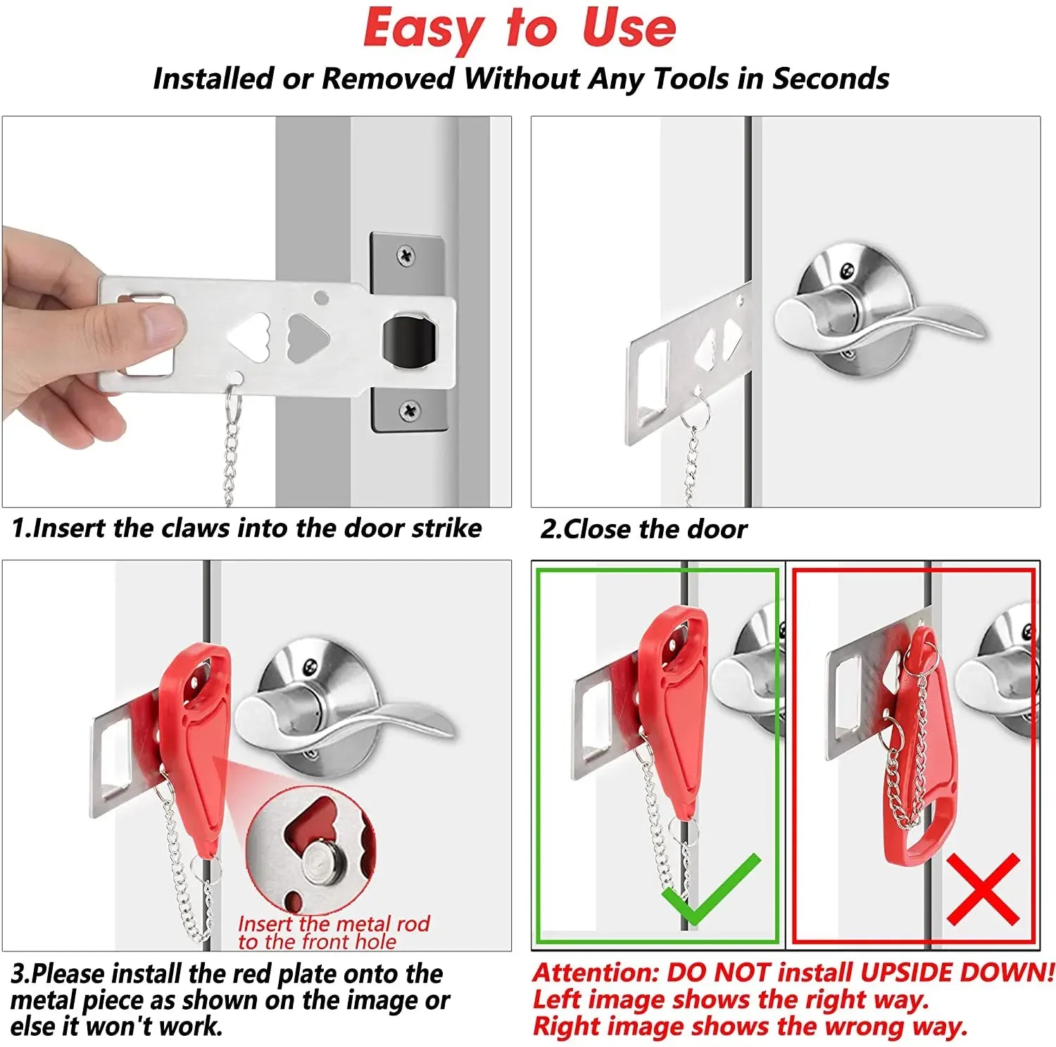 Travel Safety Door Lock