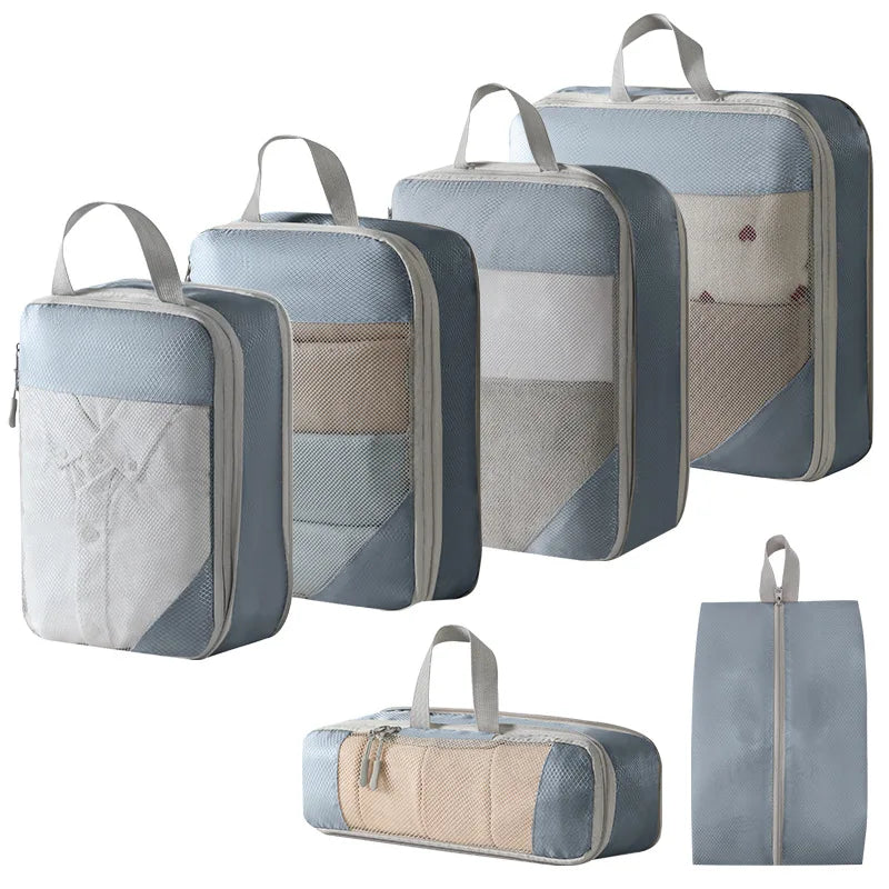 Compression Packing Cubes for Suitcases Travel Accessories Expandable Packing Organizers Lightweight Travel Organizer Cubes