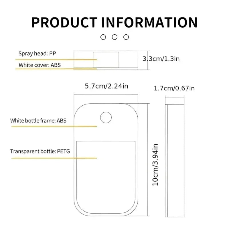50ml Portable Spray Bottle