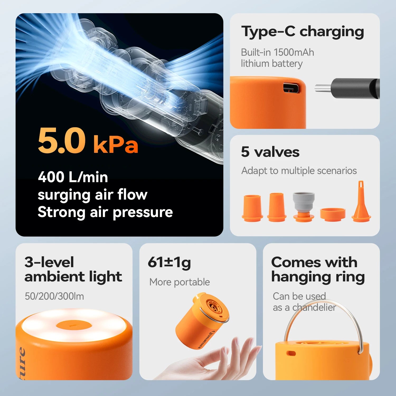 Qunature Lightweight Air Pump