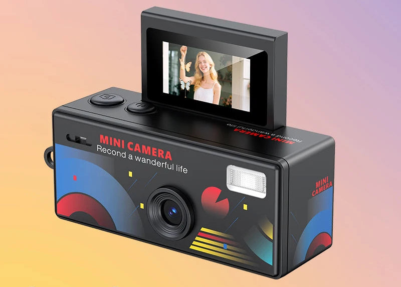 Flip Screen Retro Mini Digital Camera and Video Recorder